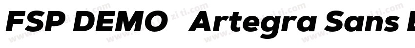 FSP DEMO   Artegra Sans Black Regul字体转换